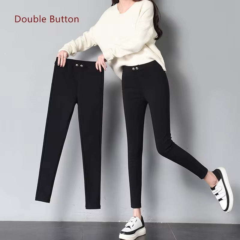 New Arrivals Fashion High Stretchy Women Pencil Jeans Skinny Pants High Wasit Female Slim Lady Pants plus Size.