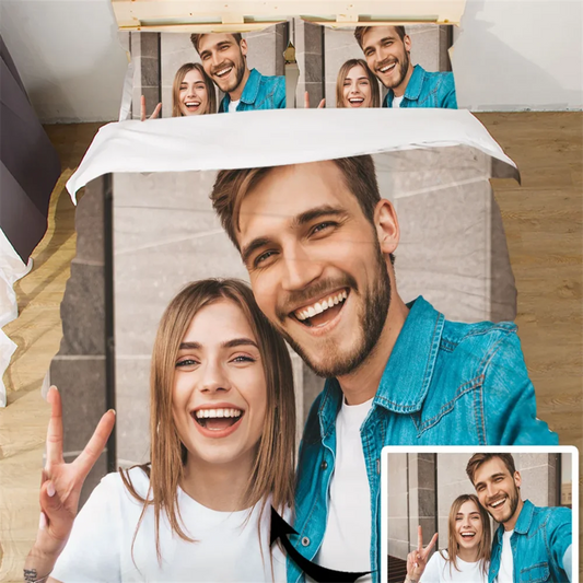 Custom Bedding set personalized your Photo bedding set Create Your Own Bedding Custom Bedding 3pcs set custom Duvet Cover and Pi.