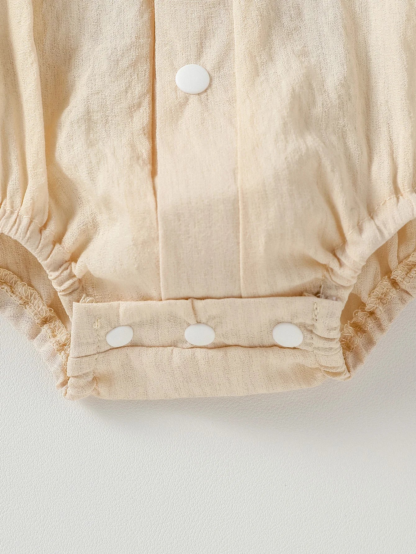 Baby Solid Jungen Kurzarm Button Up Kragen Body Sommer Alltag Overall