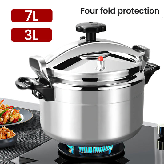 3L/7L Aluminum Pressure Cooker Multifunctional Pressure Cooker Gas Stove Household Restaurant Explosion-proof Pressure Cooker.
