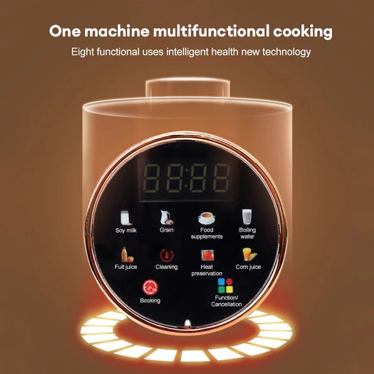 1500ML SoyMilk Machine Electric Juicer Blender Mixer Soybean Milk Maker Wall Breaking Machine Rice Paste Maker Breakfast Machine.