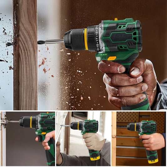 55N.M 10MM 23 + 1 Drehmoment Bürstenlosen Elektrischen Schlagbohrmaschine Metall Ratsche Chuck Akku-bohrschrauber Elektrische Schraubendreher DIY power Tools