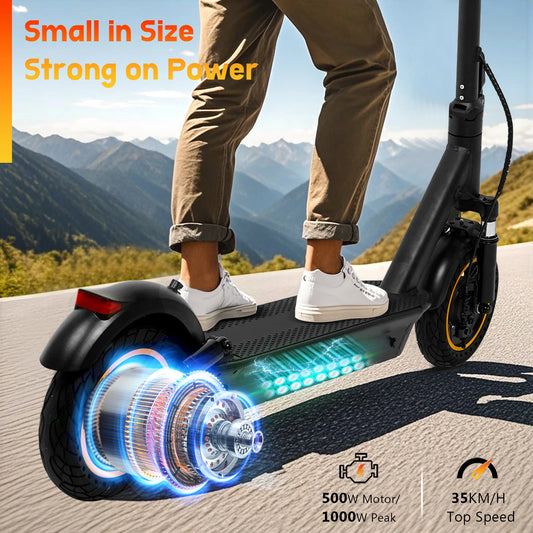 AOVOPRO V1MAX PRO 1200W Electric Scooter 45KM Max Range 35KM/H 500W Motor Power 42V14.5AH Folding Electric Scooter for Adults.