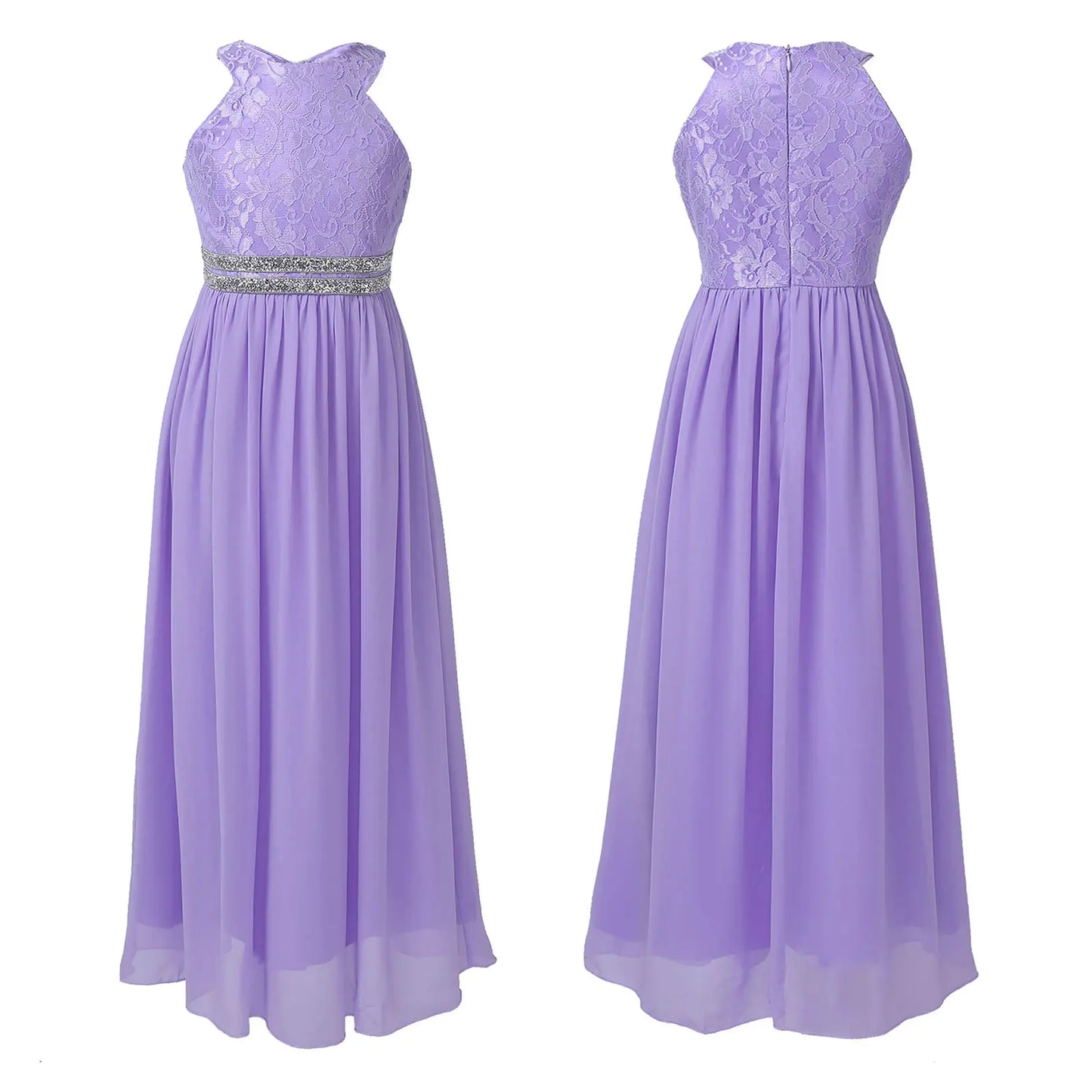 Iiniim Teen Mädchen Ärmellose Pailletten Floral Spitze Glänzenden Kleid Vestido de festa für Hochzeit Formale Geburtstag Party Sommer Kleider
