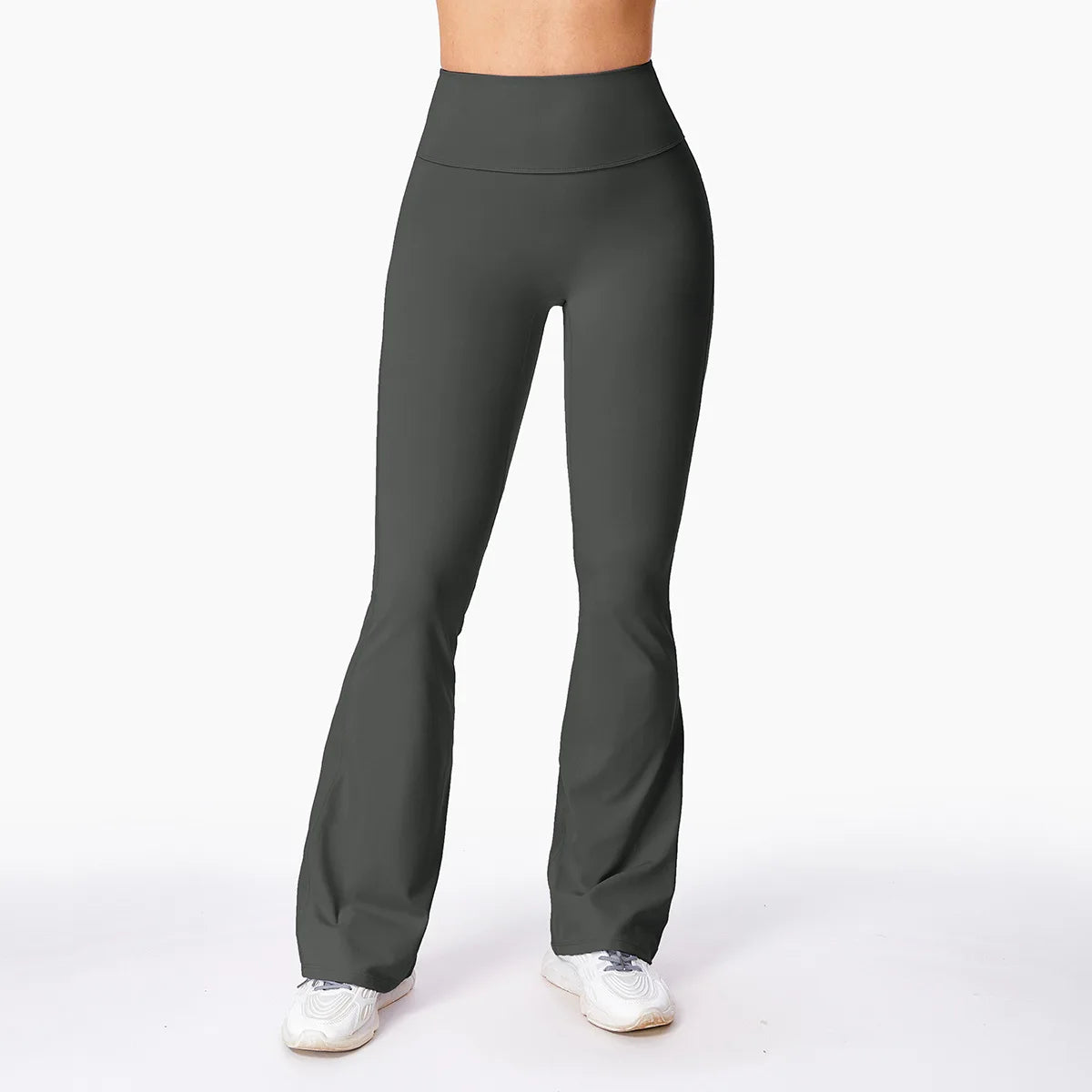 New Arrival Lulu Micro Stretch Wide Leg High Waist Yoga & Fitness Pants Naked Sports Wear Solid Pattern for Running Exercise