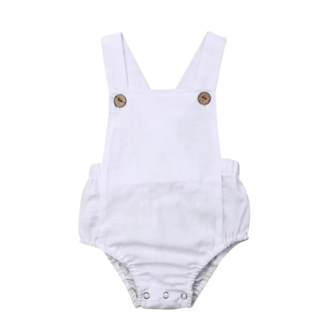 0-3y Baby Sommerkleid ung Neugeborene Baby Boy Mädchen Baumwolle Bodysuit gestreift solide lässige Overall Outfits Sonnen anzug