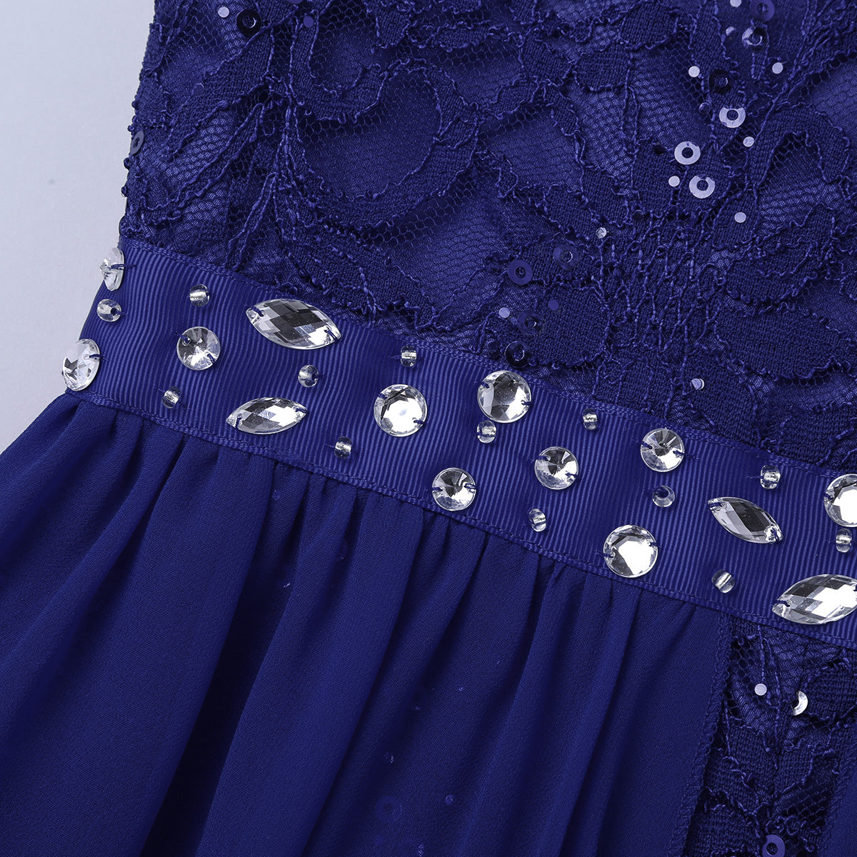 Kinder Mädchen Ärmellose Blumen Spitze Strass Party Kleid Dance Strampler für Schule Pageant Geburtstag Hochzeit Bühne Leistung