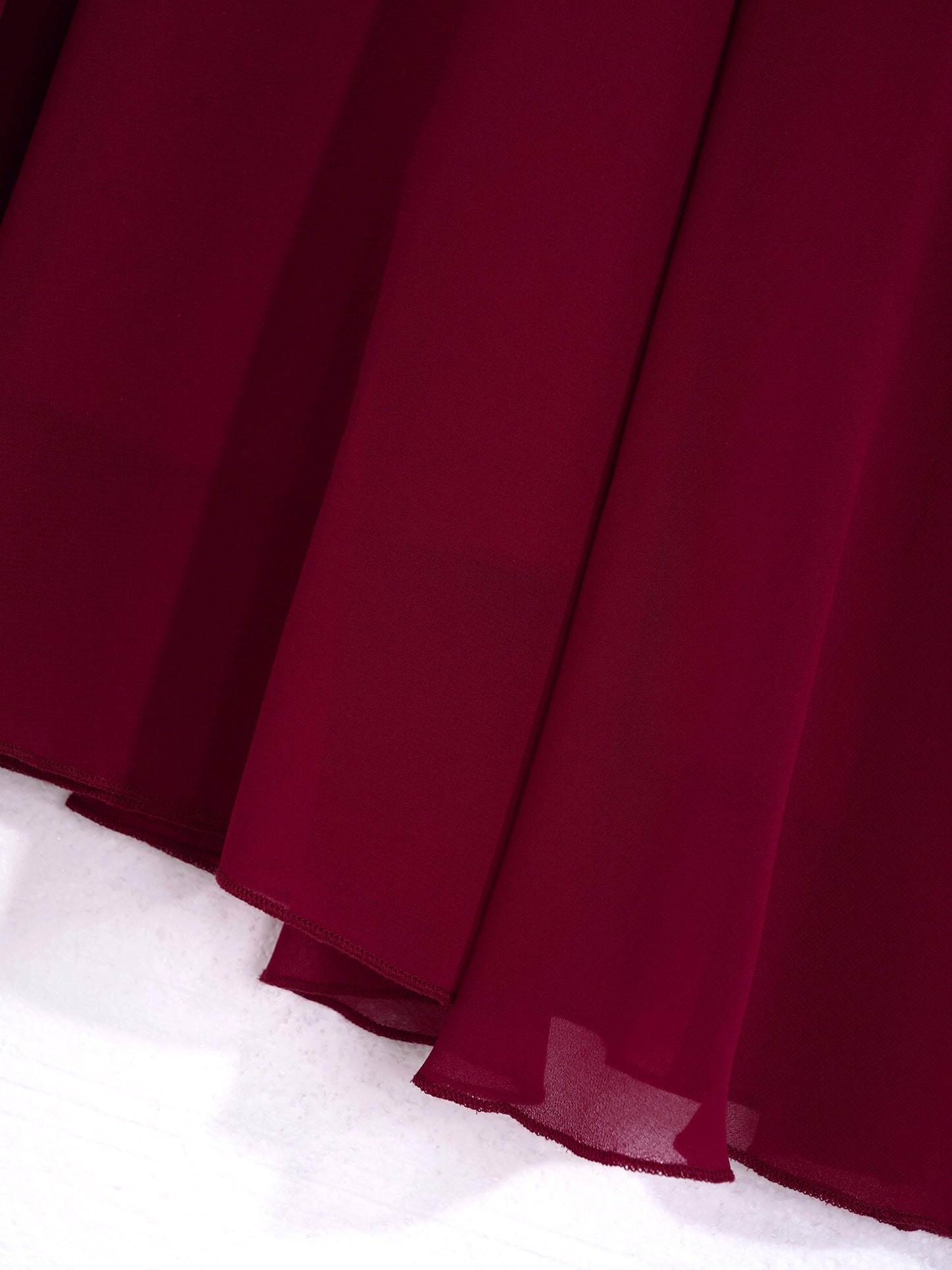 Elegantes Chiffon-Partykleid für Mädchen, schulterfrei, verstellbarer Spaghettiträger, bodenlanges Maxikleid für Hochzeit, Geburtstag, Abend