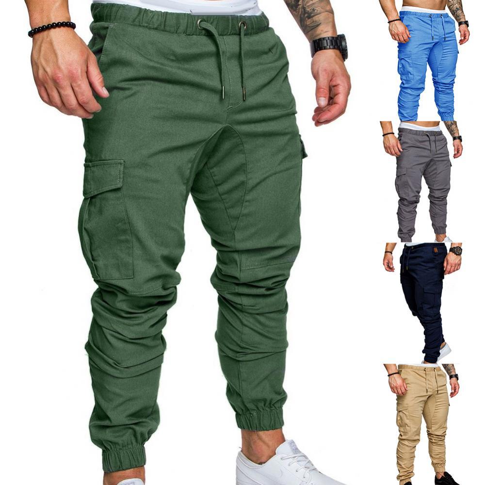 50%HOT2022 Neue männer Casual Jogging Hosen Einfarbig Tasche Hosen Sport Hosen männer Hosen Straße Hüfte Halen Jogging hosen