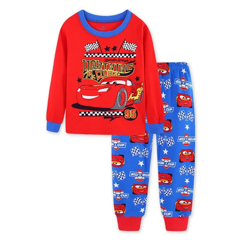 Kids Pajamas Children Sleepwear Pixar Cars Lightning McQueen Baby Pajamas Sets Boy Girl Pyjamas Pijamas Cotton Nightwear Clothes.