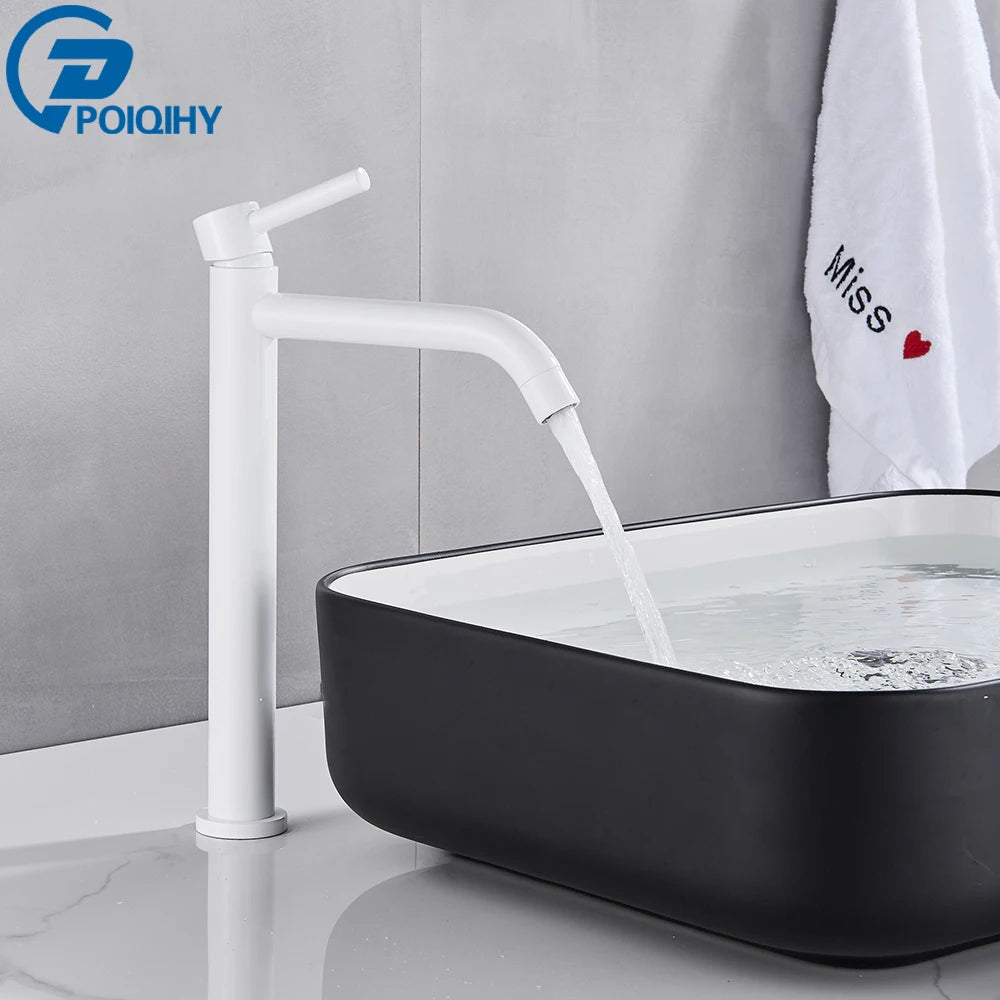 Black Basin Faucet Bathroom Washbasin Water Mixer Tap Hot Cold Water Basin Sink Tap Bathroom Faucet Tap Brushed Gold Faucet