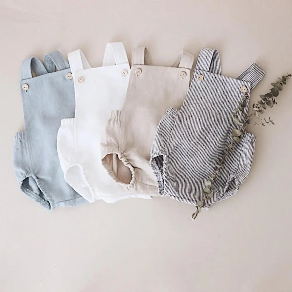 11 farbe Neugeborene Jungen Mädchen Body Sommer Taste Overall Striped Beiläufige Sleeveless Backless Solide Outfits Kleidung