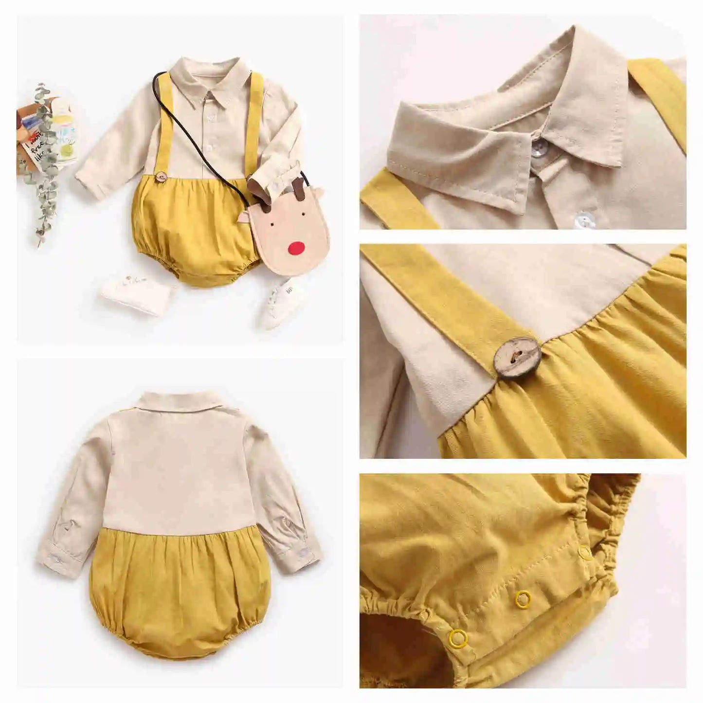 Sanlutoz Herbst Baby Jungen Bodys Kleinkind Kleidung Onesies Mode Langarm