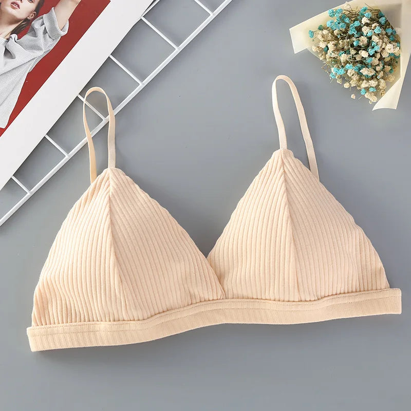 Padded Bras For Women Push Up Brassiere Sexy Lingerie 1/3 Cup Cotton Bralette Female Non-wire Seamless Underwear Comfy Intimates.