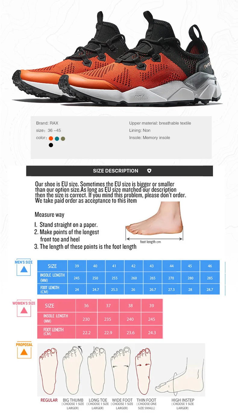 Rax Herren Laufschuhe Damen atmungsaktive Jogging schuhe Herren leichte Turnschuhe Herren Turnschuhe Outdoor Sportschuhe Herren Zapatos