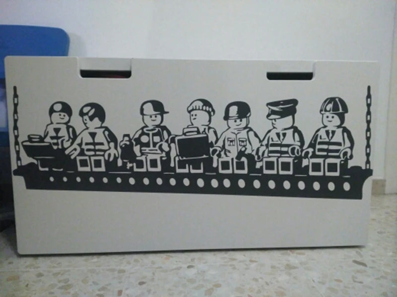 Funny Cartoon Robots Vinyl Wall Sticker Boys Room Wall Art Decals Kids Decor.