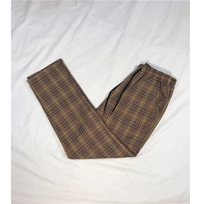 LAPPSTER Frauen Streetwear Plaid Hosen 2020 Harajuku Hohe Taille Jogger Koreanische Stil Jogginghose Damen Herbst Hosen Plus Größe