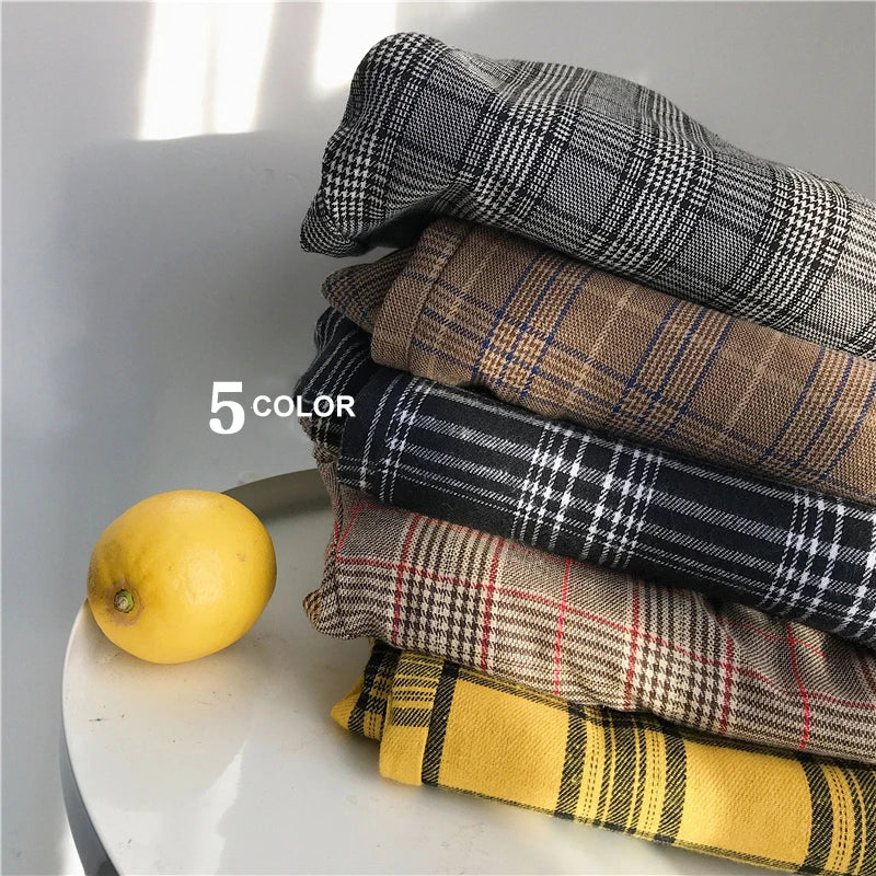LAPPSTER Frauen Streetwear Plaid Hosen 2020 Harajuku Hohe Taille Jogger Koreanische Stil Jogginghose Damen Herbst Hosen Plus Größe