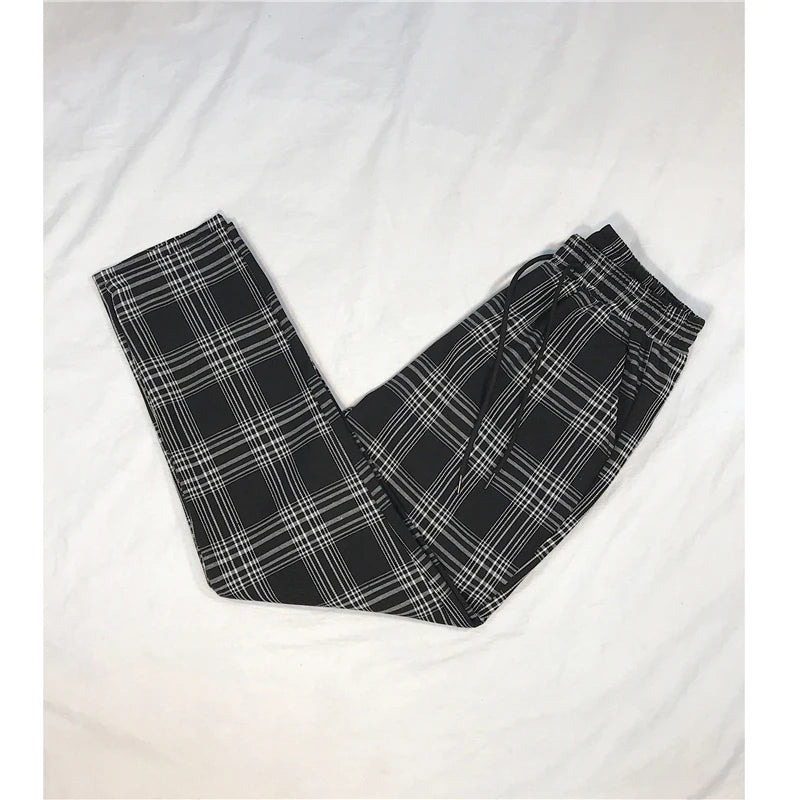 LAPPSTER Frauen Streetwear Plaid Hosen 2020 Harajuku Hohe Taille Jogger Koreanische Stil Jogginghose Damen Herbst Hosen Plus Größe