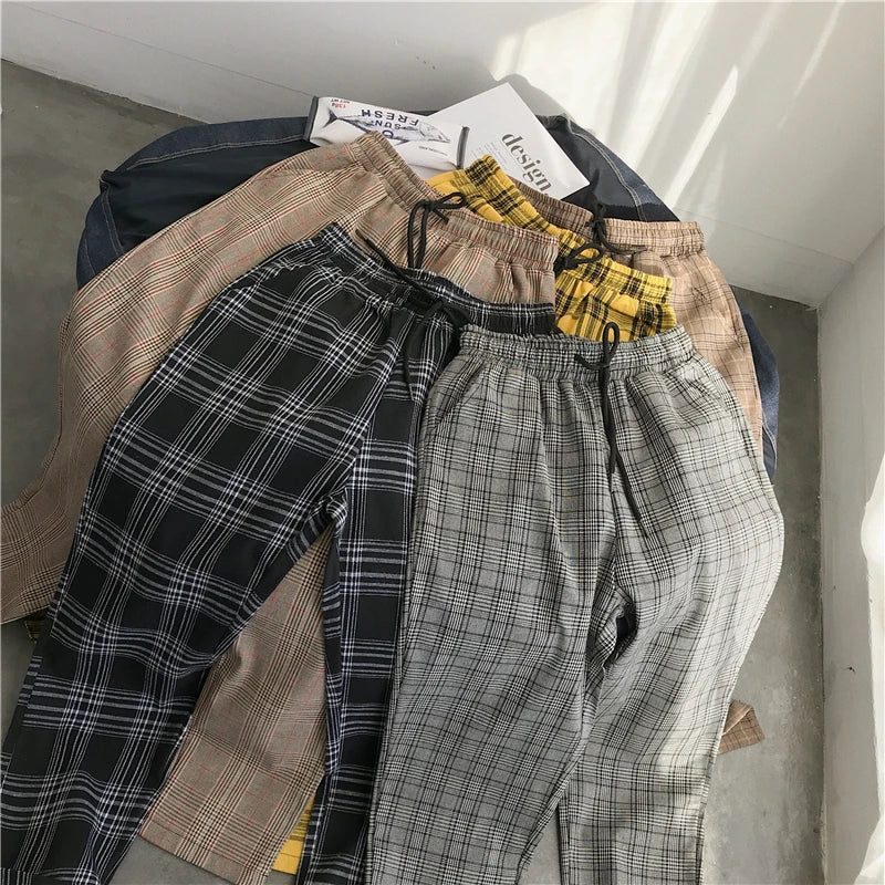 LAPPSTER Frauen Streetwear Plaid Hosen 2020 Harajuku Hohe Taille Jogger Koreanische Stil Jogginghose Damen Herbst Hosen Plus Größe