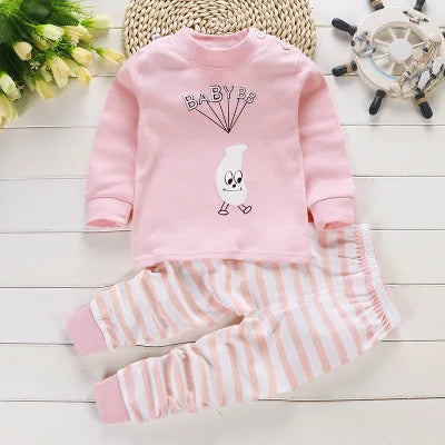 2024 frühling Herbst Neue Baby Kleidung Set Cartoon Baumwolle Baby Jungen Kleidung Mädchen Anzug Set 0-3 Jahre Baby kleidung