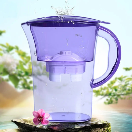 DMWD 2.5L 4 Layers Home Water Purifier Water Filter Kettle Healthy Drinking Water Maker Filter Jug With 2pcs Core.