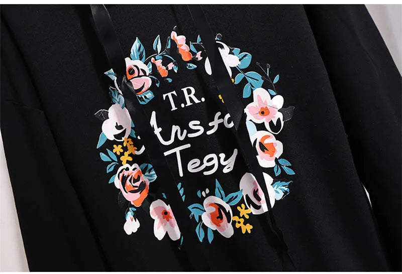 150Kg Plus Größe frauen Frühling Herbst Mit Kapuze Gedruckt Sweatshirt Büste 155cm 6XL 7XL 8XL 9XL 10XL Lange-ärmeln Top Schwarz Weiß