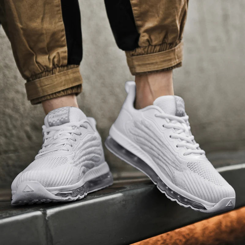 Comfortable Men Shoes Sneakers Male Mens Casual Tenis Black Comfortable Sports Shoes Big Size Air Cushion Walk Shoes