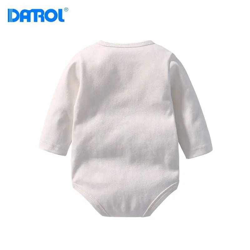 Winter Herbst Baumwolle Baby Strampler Weiß Langarm Bodys für Kind Baby Mädchen Jungen Kleidung