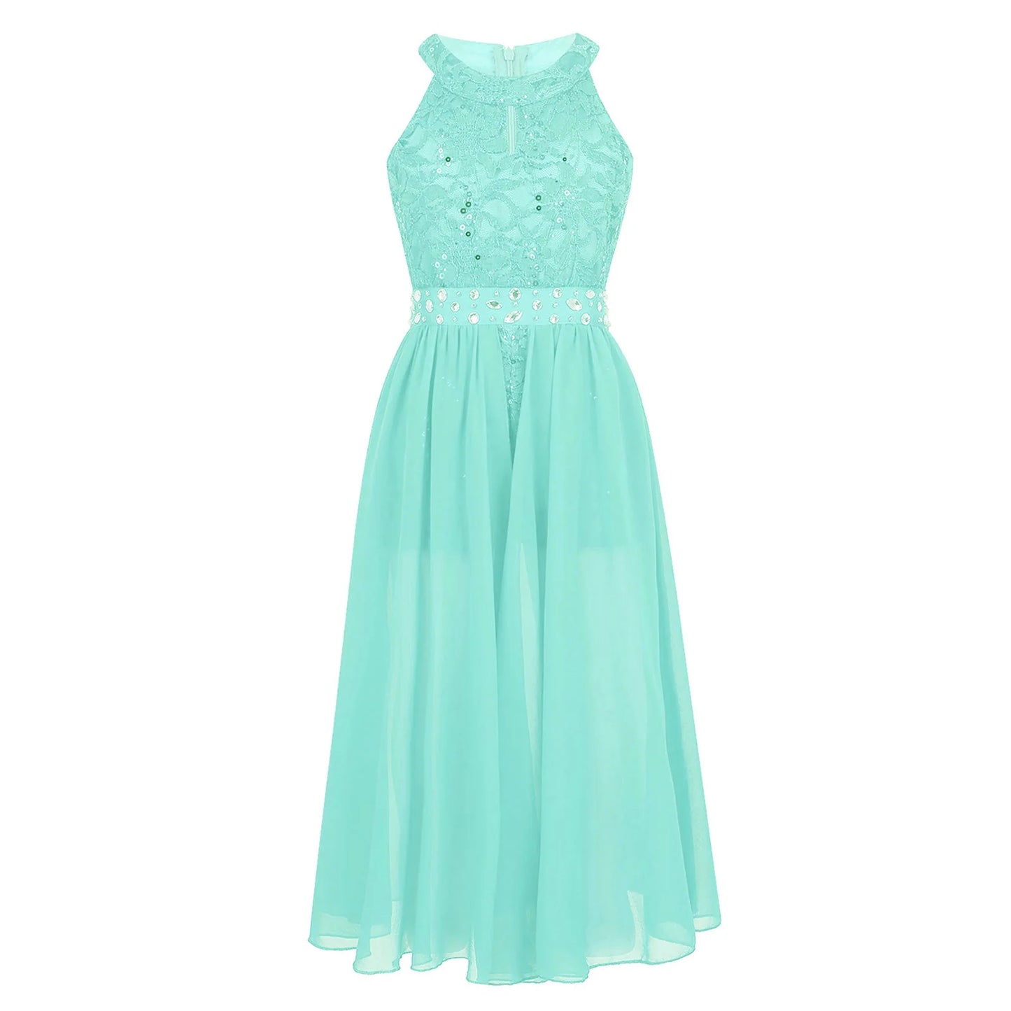 Kinder Mädchen Ärmellose Blumen Spitze Strass Party Kleid Dance Strampler für Schule Pageant Geburtstag Hochzeit Bühne Leistung