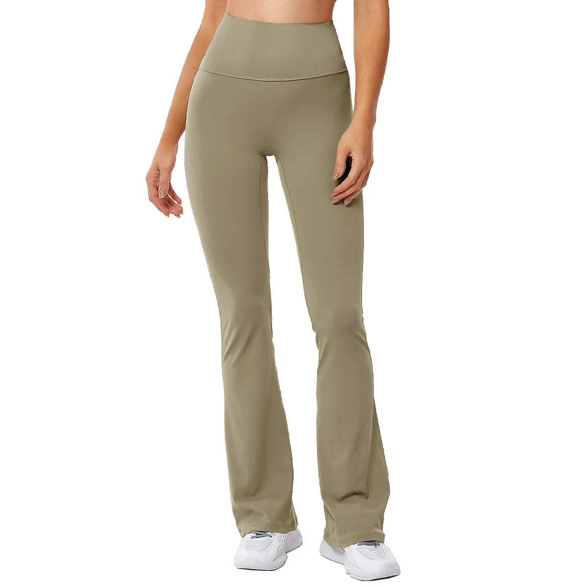 New Arrival Lulu Micro Stretch Wide Leg High Waist Yoga & Fitness Pants Naked Sports Wear Solid Pattern for Running Exercise