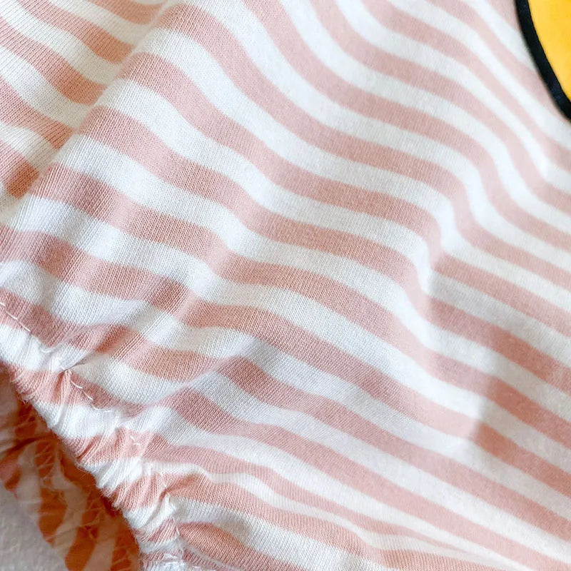 2024 neue Sommer Baby Bodys Mädchen Overalls Infant Jungen Gestreiften Einteilige Neugeborenen Kleidung