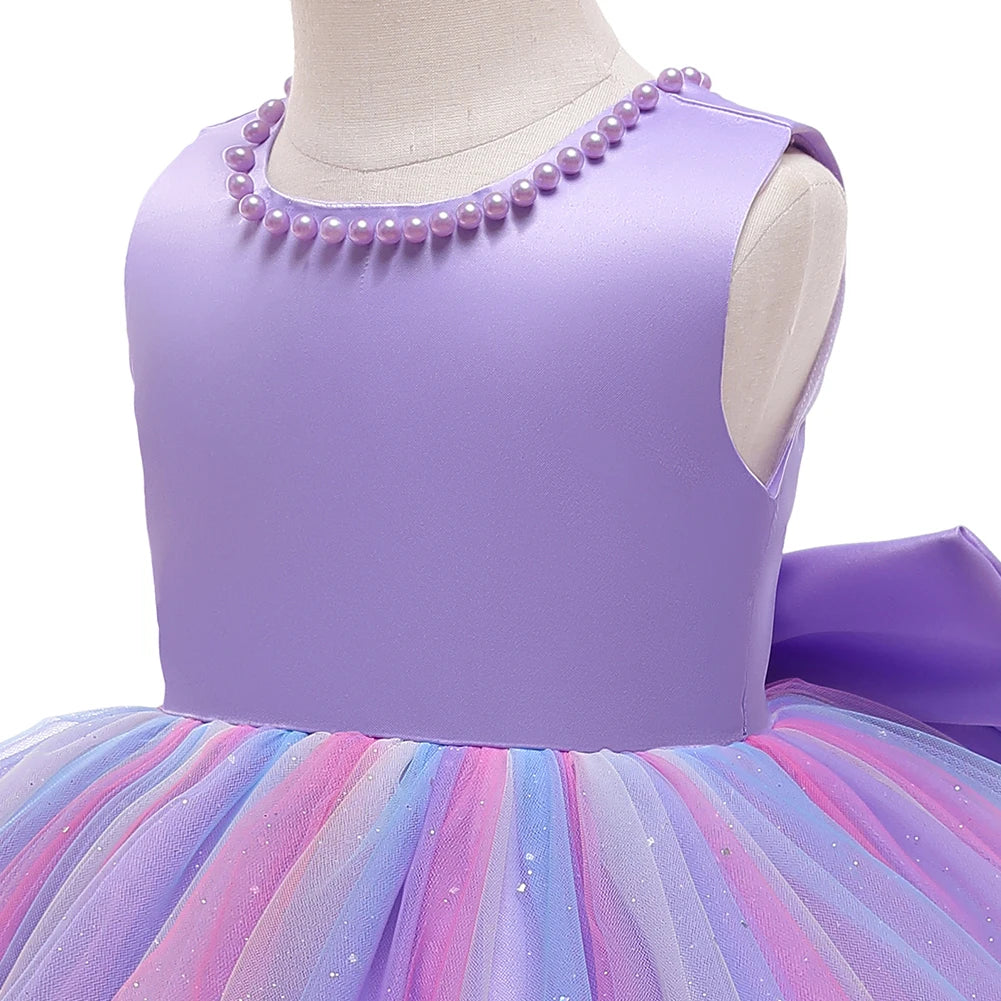 Neues elegantes Kleid für Mädchen Baby 1. Geburtstag Partykleid Säuglingskleid Mädchen Weihnachten Hochzeit Prinzessin Kleid Kind Festliches Kleid