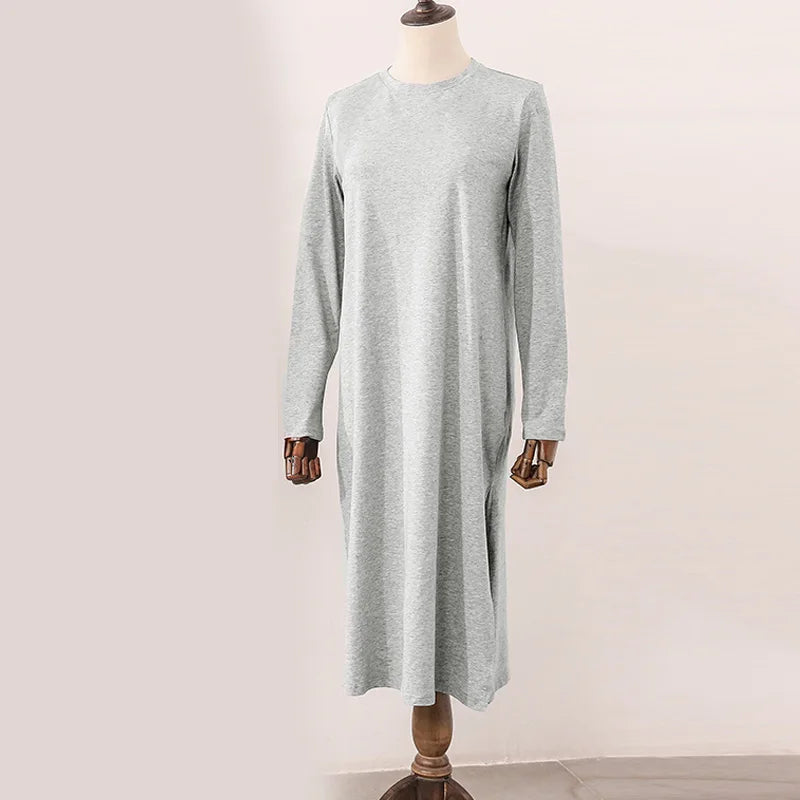 Casual 94 % Baumwolle Sommer frauen Kleider Solide Kurzarm Verschüttet Lange Midi Kleid Mode Sommerkleid Weibliche Kleidung, M30465