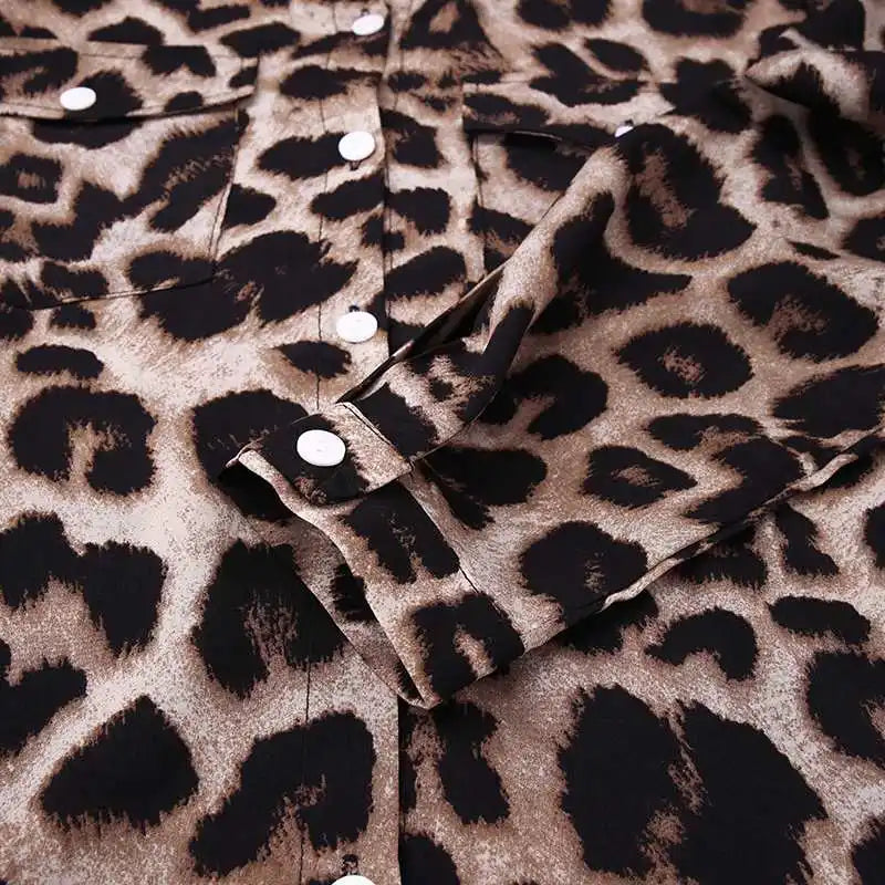 ZANZEA Party Vintage Leopard Robe Frauen 2025, Herbst Casual Langarm Maxi Lange Vestidos Kleid Mode Übergroßen Hemd Sommerkleid