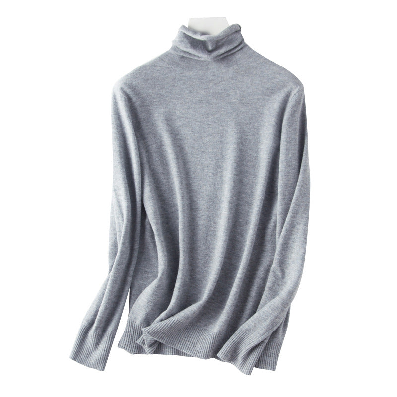 Herbst-Winter-Pullover mit Rollkragen, schmale Passform, Basic-Pullover, 2025, modische koreanische Strickoberteile, Bodenbildung, Damenpullover, Stretch-Pullover