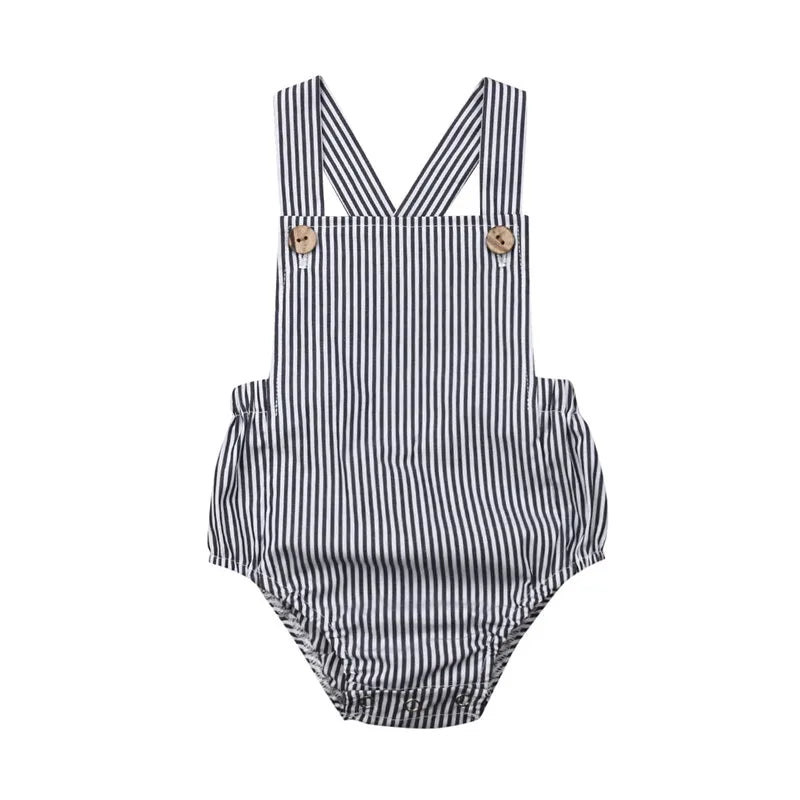 11 farbe Neugeborene Jungen Mädchen Body Sommer Taste Overall Striped Beiläufige Sleeveless Backless Solide Outfits Kleidung
