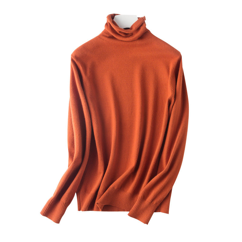 Herbst-Winter-Pullover mit Rollkragen, schmale Passform, Basic-Pullover, 2025, modische koreanische Strickoberteile, Bodenbildung, Damenpullover, Stretch-Pullover