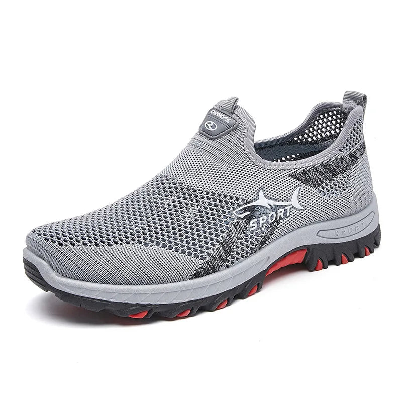 Sommer Mesh Männer Schuhe Leichte Turnschuhe Männer Mode Lässig Wanderschuhe 2024 Atmungsaktive Herren Wanderschuhe 2025, Mode Schuhe