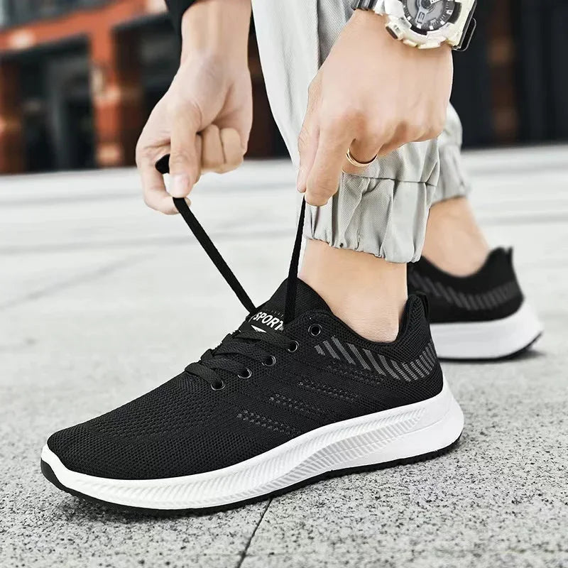 Neue Herrenschuhe, modische Turnschuhe, lässige Hausschuhe, atmungsaktive Laufschuhe, Outdoor-Walking-Training, Tennisschuhe