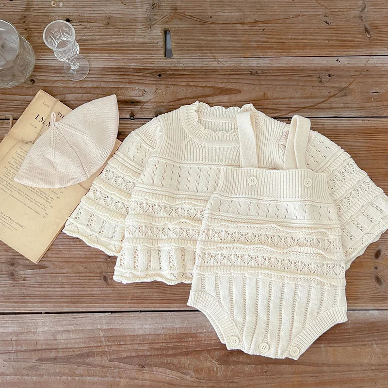 MILANCEL 2023 Baby-Bodys, gestrickt, für Kleinkinder, Mädchen, Kleidung, Kleinkinder, einteilig, Jungenkleidung