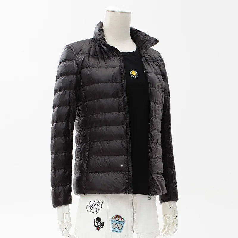13 Farben Frauen Frühling Puffer Mantel 2023 Neuheiten Ultra Licht Weiße Ente Unten Jacke Koreanische Slim Fit Kurze Parkas