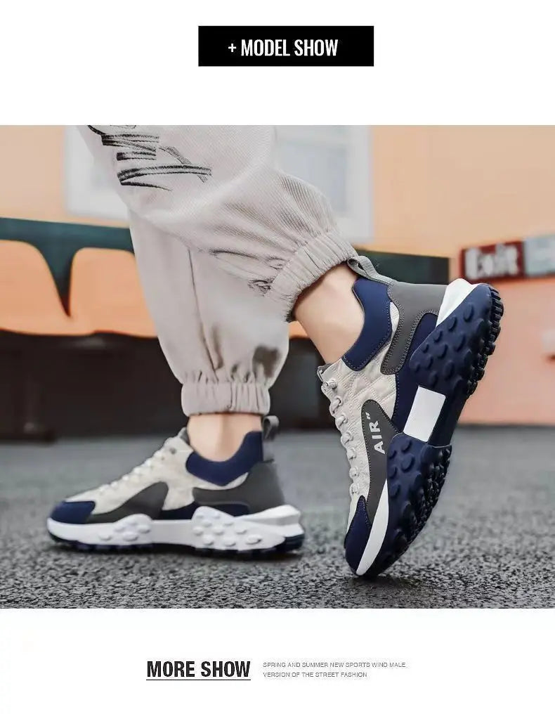 Männer Turnschuhe Plattform Männer Schuhe 2025, Neue Laufschuhe für Männer Luxus Marke Lässig Vulkanisierte Schuhe Bequem Tenis Masculino