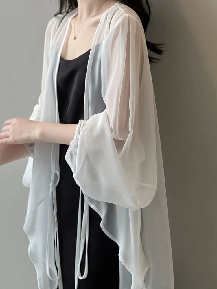 Jacken Frauen Elegante Sommer Sun-proof Zarte Mode Täglichen Lose Einfache Feste Alle-spiel Grundlegende Stilvolle Koreanische stil Puff Hülse