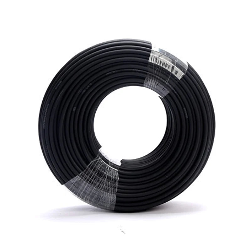 Solar Power Cable 4/6mm2 12/10AWG Wire Photovoltaic TÜV TUV Cable For PV Panels Connection Red Black PVC Double Layer EU Stock.