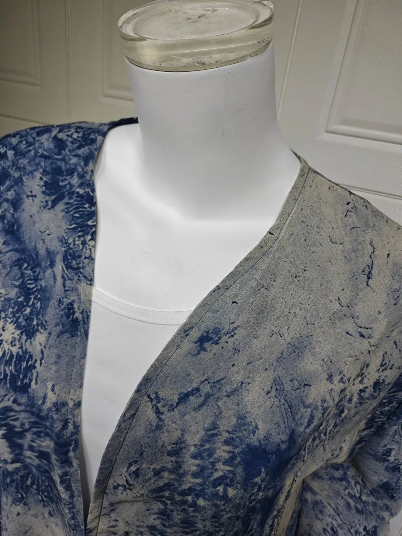 2025 sommer Arabisch Frauen Muslimische Kleidung Ramadan Dubai Offene Abaya Kleid mit Hijab Islam Gedruckt Chiffon 2 Stück Outfit