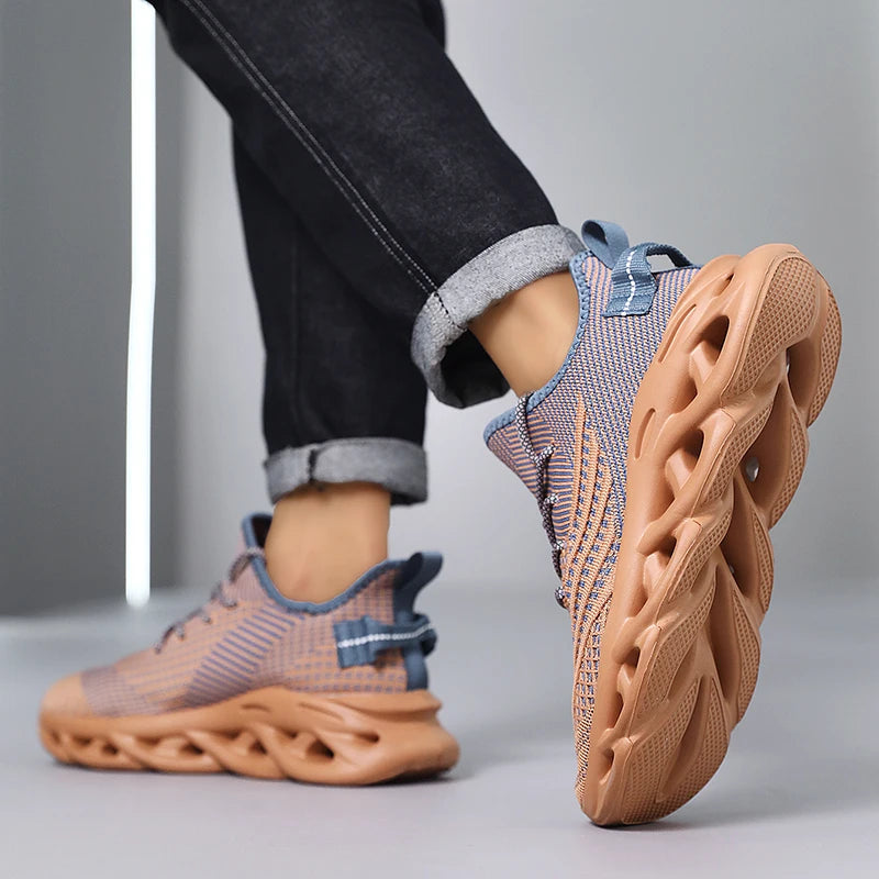 Männer Schuhe Bequeme Turnschuhe Atmungsaktiv Für Mesh Tennis Sport Laufen Gehen Im Freien Rot Fliegen Weben Frauen Slip-on Gym schuhe