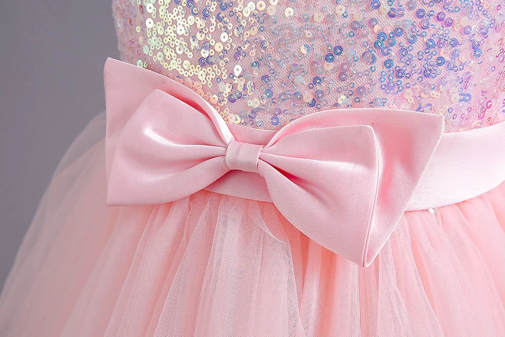 2025, lila Mädchen-Partykleider für Kinder, Mädchenkleider, Performance, Junior-Kleid, Hochzeit, Abend, Abschlussball, Urlaub, Rock, Kostüm