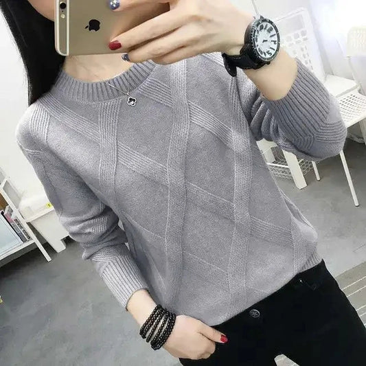 Frau Langarm Top Neue Rundhals Pullover Frauen Bodenbildung Shirt Casual Frühling Herbst Außerhalb Tragen Pullover Pull Femme.