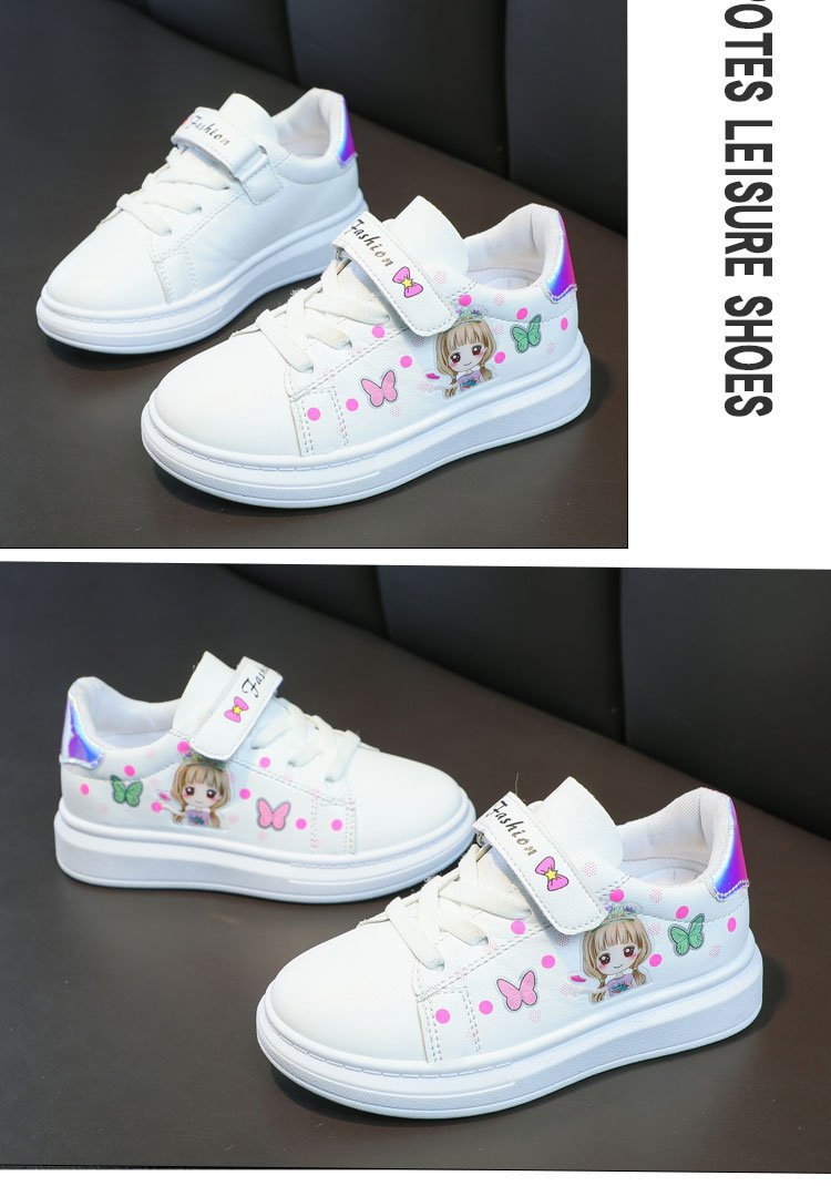 zapatillas Kid Shoe Kid Casual Shoe Spring 2023 New Kid sneakers Shoes Leather Upper Girl Shoe Kid Small White Shoes Board Shoes